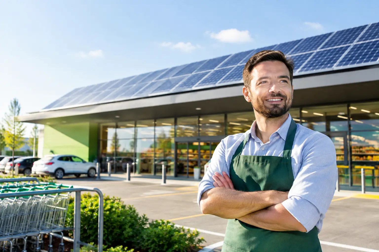 Exemplo solar para supermercado com retorno real
