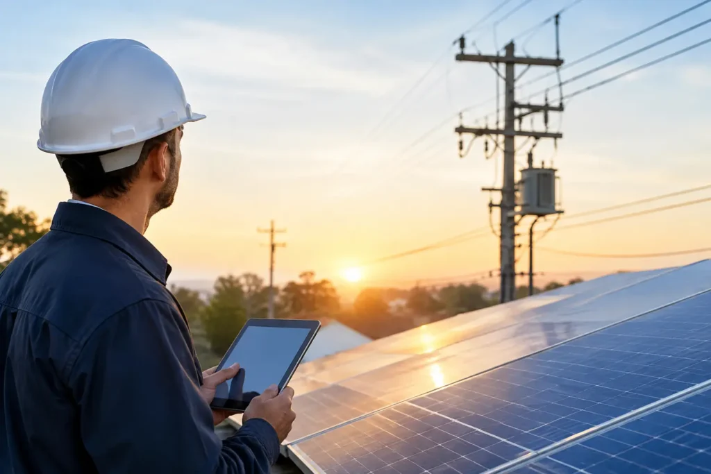 Guia de conexão solar com a concessionária